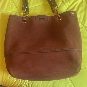 Calvin Klein Rich Brown Shoulder Bag